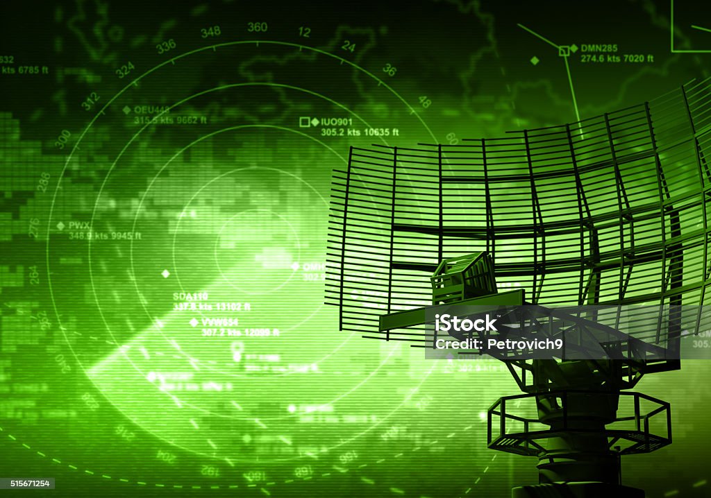 Radar Radar with targets in action Radar Stock Photo