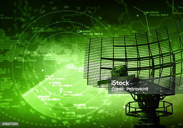 Radar Stock Photo - Download Image Now - Radar, Air Vehicle, Computer Monitor