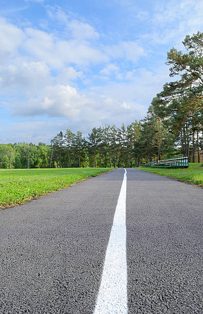 istock Jogging track in the park. 515673270