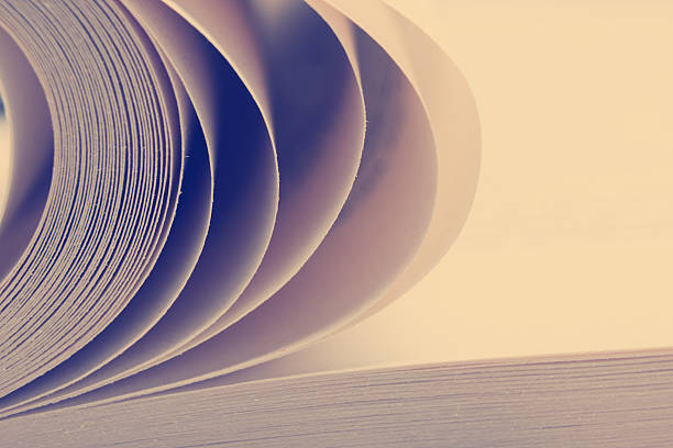 istock Macro view of book pages. Toned image. Copy space for 515673282