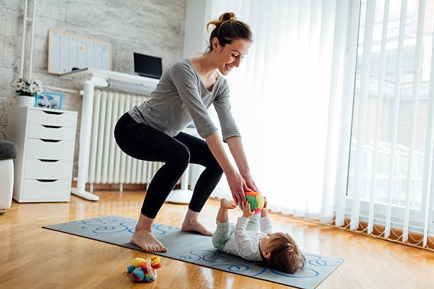 75,400+ Mom Exercising Stock Photos, Pictures & Royalty-Free Images -  iStock | Mom exercising with baby, Mom exercising with kids, New mom  exercising