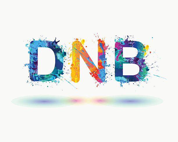ilustraciones, imágenes clip art, dibujos animados e iconos de stock de señal dnb. salpicaduras de pintura - drum & bass
