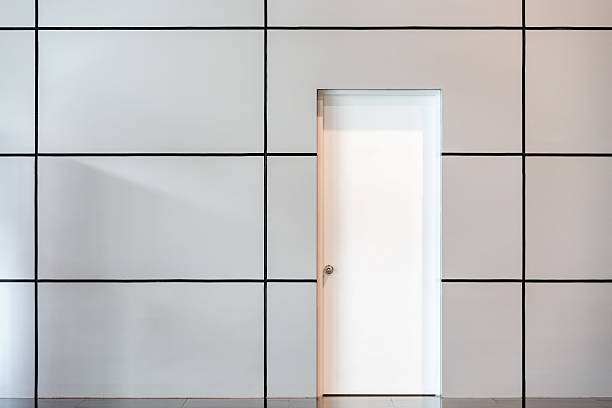 White door stock photo