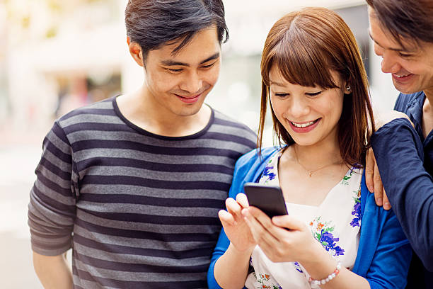 istock Group of young people with smart phone 515678480