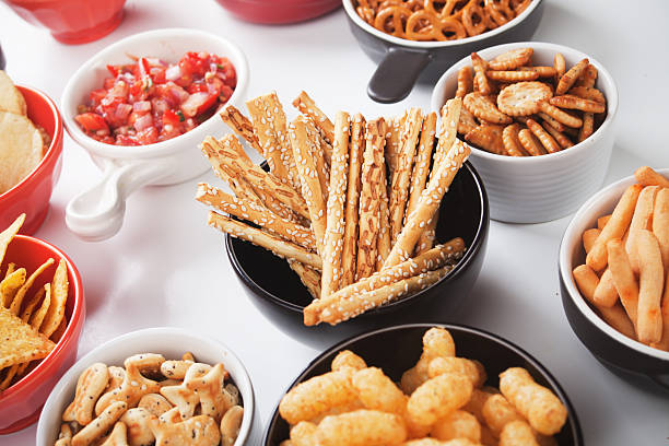 istock Grissini salty sticks with sesame and other savory snack 515678804