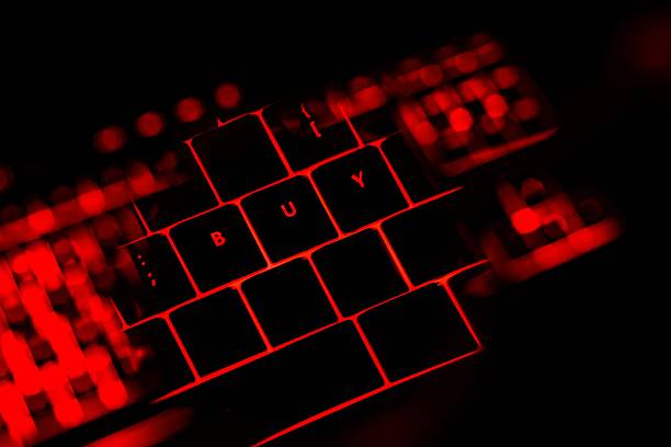 istock Buy text on the illuminated buttons of the keyboard 515678914