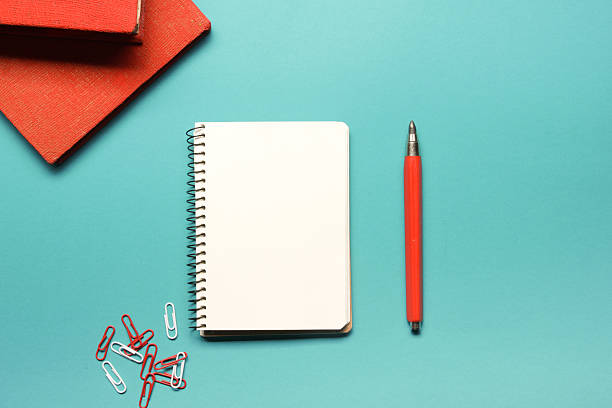 istock Office desk table with supplies and crumpled paper. Top view 515678964