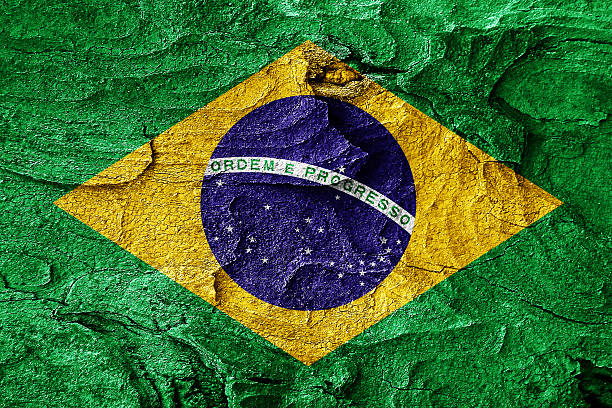 Brazil flag stock photo