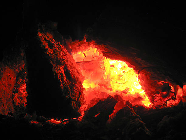 istock The flame in the furnace 515681340