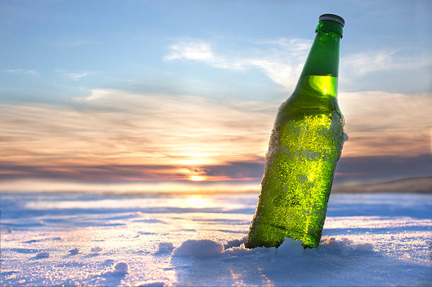 istock Bottle of Cold Beer at Sunset 515681612