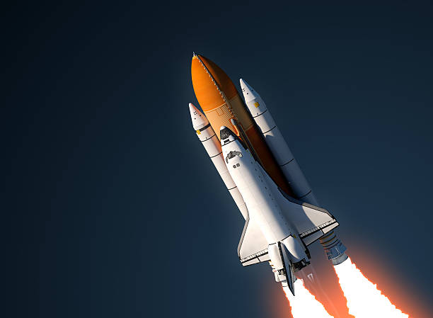 navette spatiale lancement - rocket booster photos photos et images de collection
