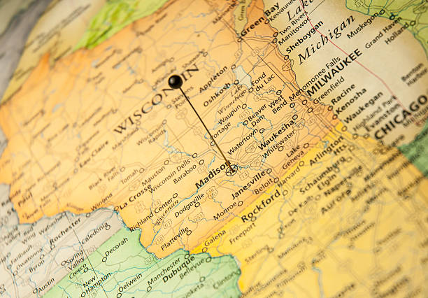 istock Macro Roadmap Of Madison Wisconsin 515684277