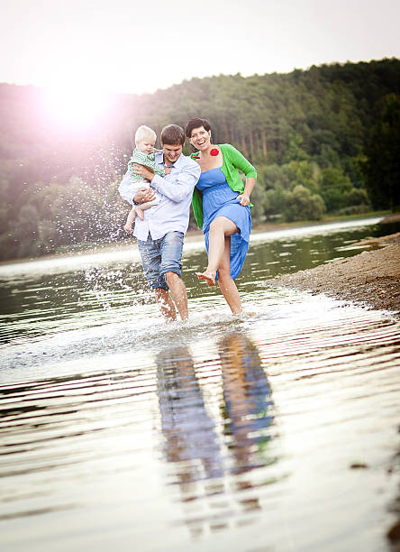 istock Family by the lake 515685569