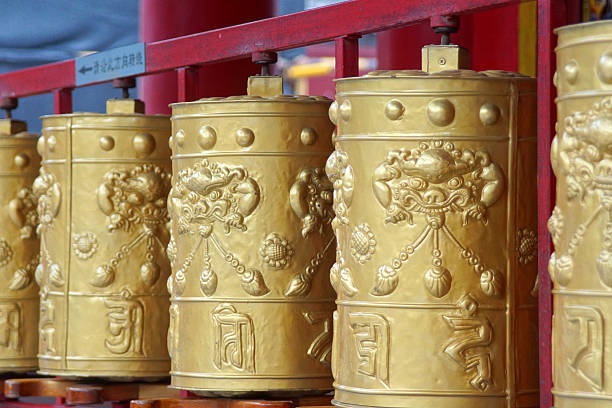 istock Guangren Lama Temple - Prayer wheel 515685593