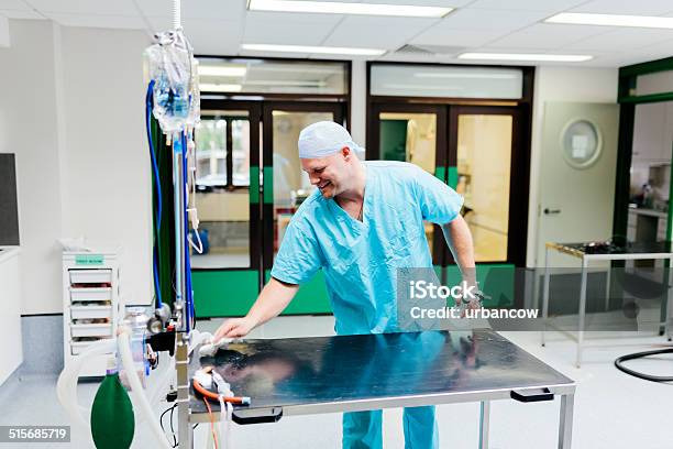 Veterinary Surgeon Cleaning Equipment Stock Photo - Download Image Now - Cleaning, Veterinarian, Hospital