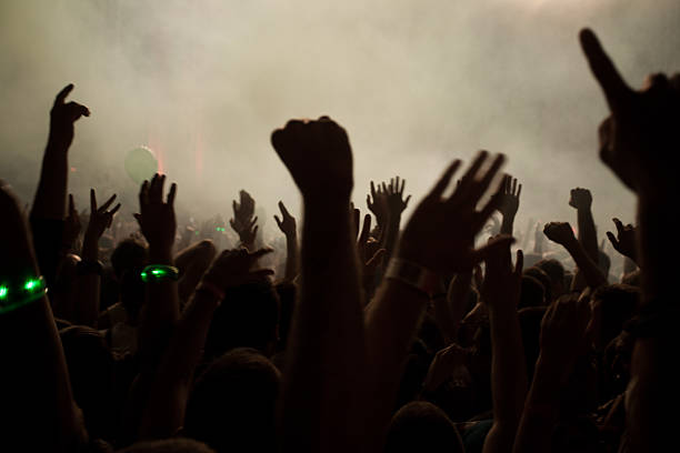 istock Group of people enjoying a concert 515687157