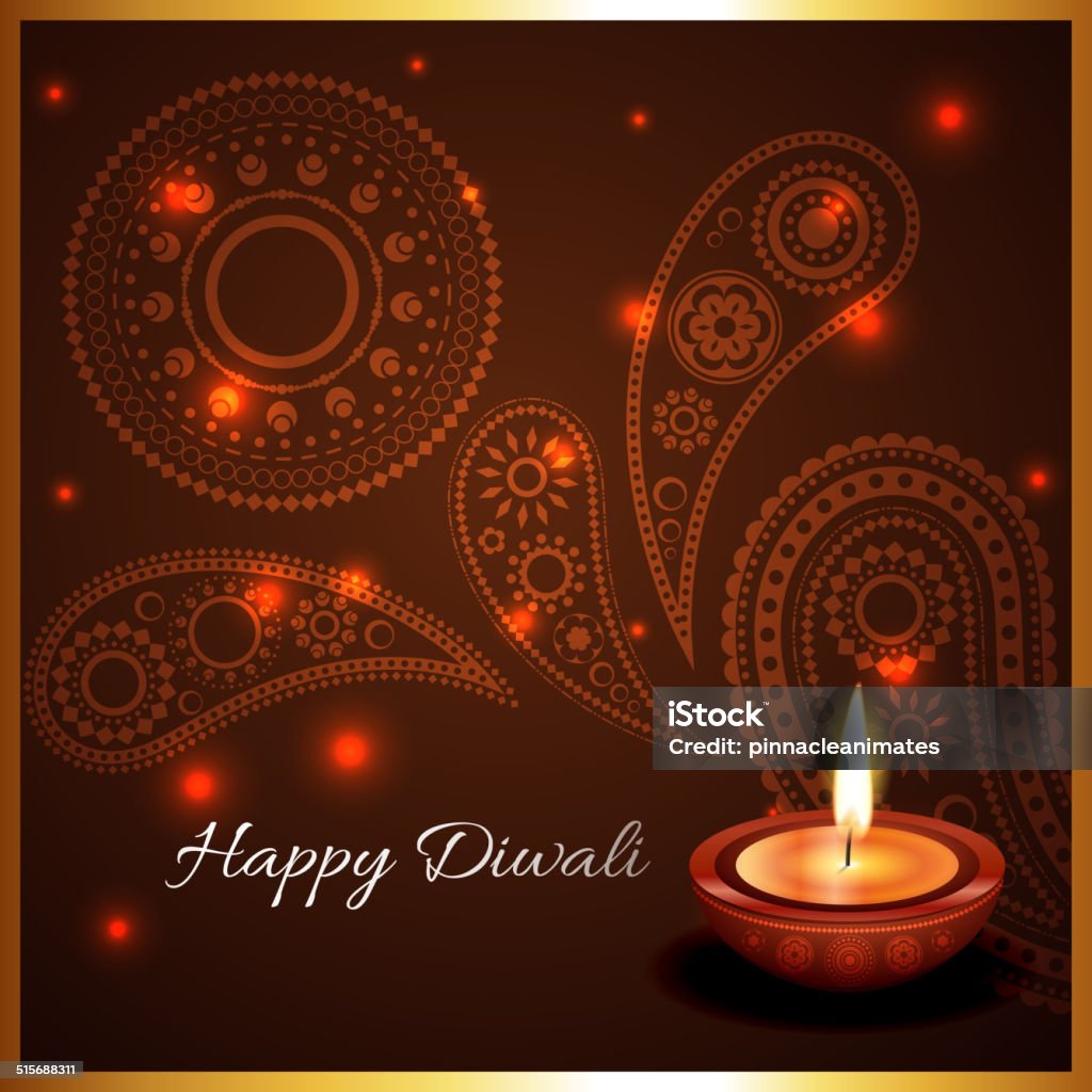 Artistic background of diwali diya Vector artistic background of diwali diya Art stock vector