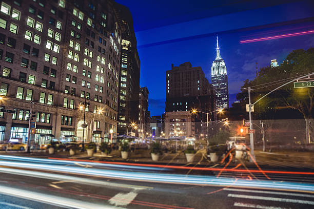 istock Blurred cars in New York 515688885