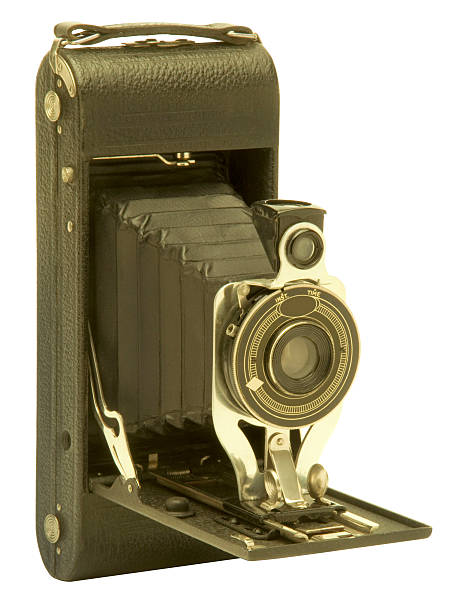 istock Vintage folding bellows film camera 515700963