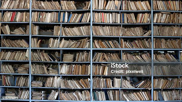 Old Archive Stock Photo - Download Image Now - Old, Filing Cabinet, File Folder