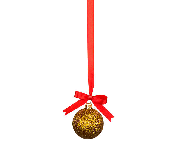 istock Christmas decoration with bows isolated on white background 515702705