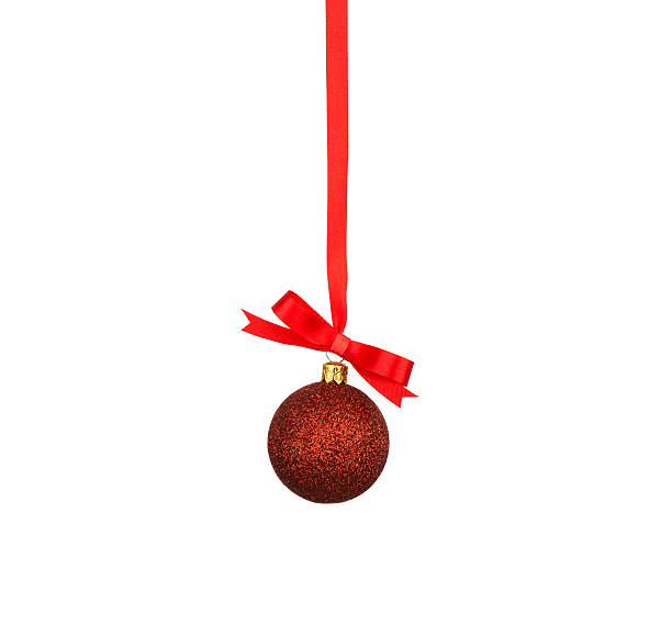 istock Christmas decoration with bows isolated on white background 515702707