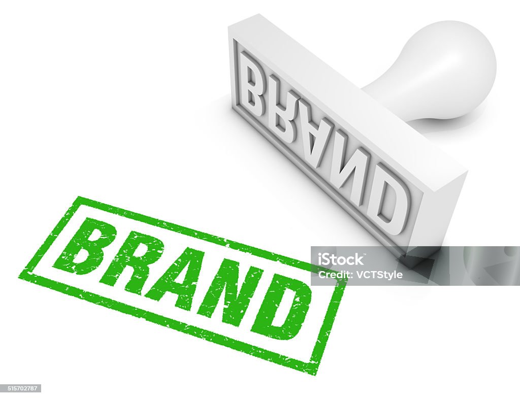 Brand Brand rubber stamp. Part of a series of business concepts. Concepts Stock Photo