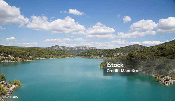 Mont Sainte Victoire In Provence France Stock Photo - Download Image Now - Agriculture, Bale, Blue
