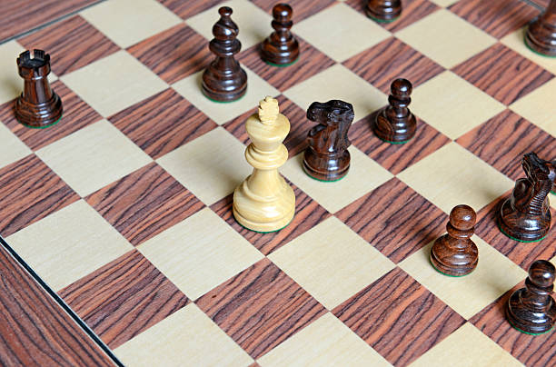 peças de xadrez arborizado - gameplan - fotografias e filmes do acervo