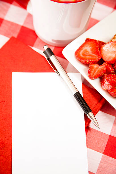 Fresh strawberry fruits on plate. Coffee. Dessert.