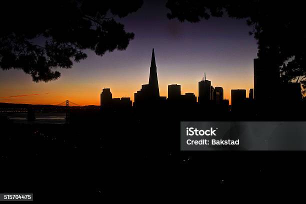 San Francisco Silhouette Stock Photo - Download Image Now - Back Lit, California, City