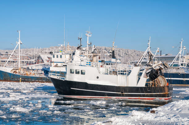 Arriving fishing vessel