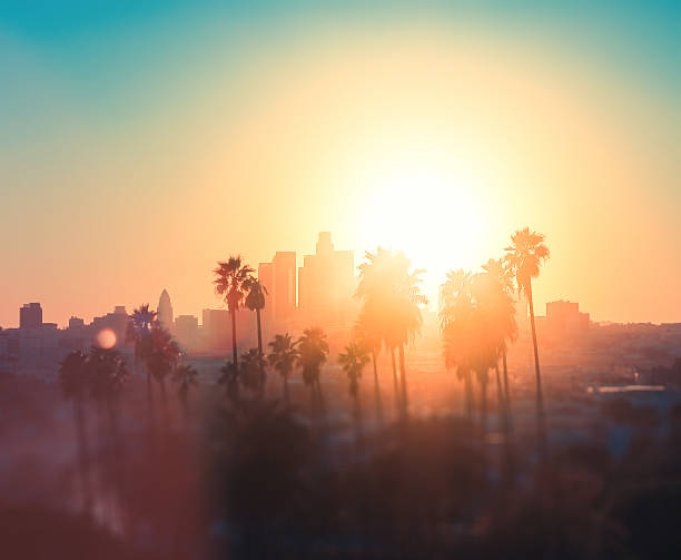 istock Downtown Los Angeles photographed at sunset 515706123