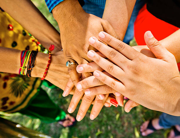 istock Friends With Their Hands Together 515706223