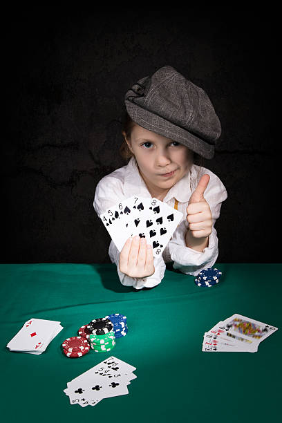 istock Child with the winning combination of poker 515706756
