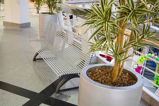 istock modern  bench  in a shopping center 515708040
