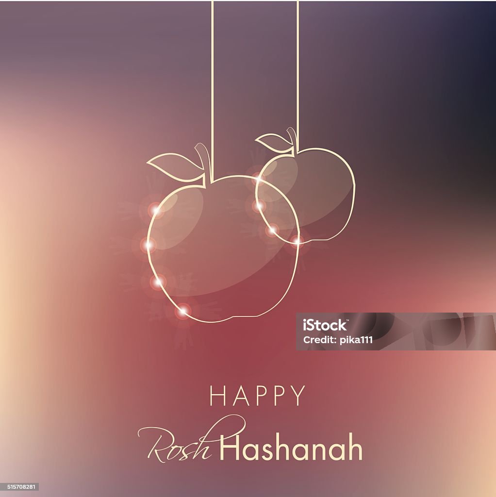 rosh hashanah holiday greeting vector illustration Rosh Hashanah stock vector