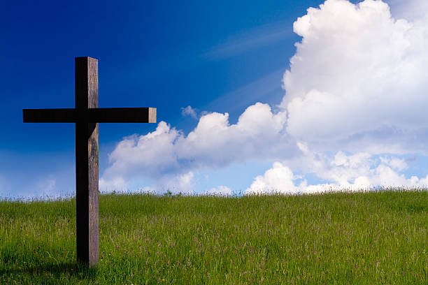 istock jesus christ cross. Easter resurrection concept. 515715312