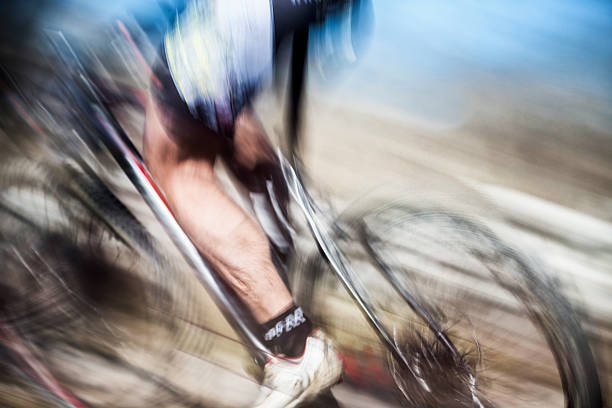 istock Mountain bike racer 515716444