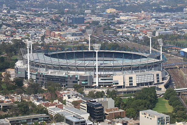 istock Melbourne cityscape and Melbourne Cricket Ground Australia 515716454