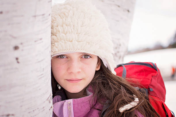 Winter adventure girl