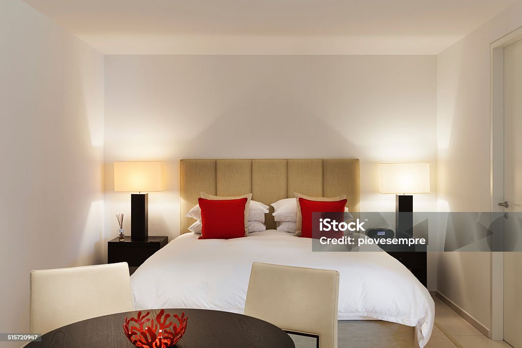 Modern interior design Modern interior design, comfortable bedroom Architecture Stock Photo