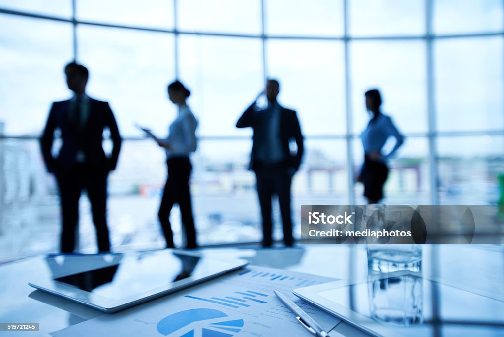 business people business silhouettes in office 20-29 Years Stock Photo