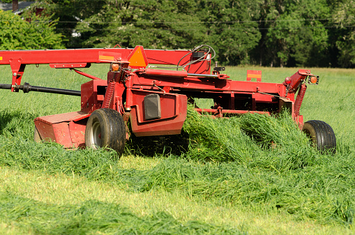 Swather Machine Swather Stock Photo - Download Image Now - Agricultural Field ...