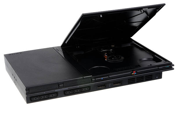 Playstation 2 Slimline Game Console Stock Photo - Download Image