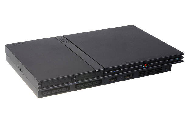 Playstation 2 Slimline Game Console Stock Photo - Download Image