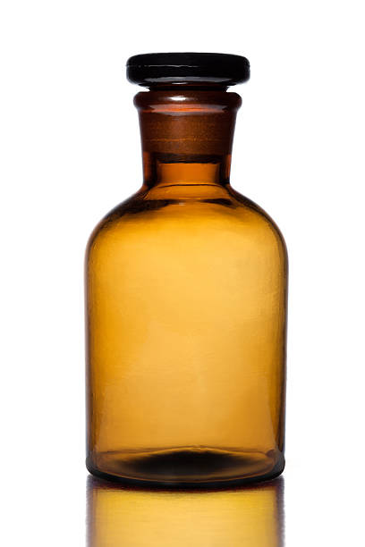 istock brown pharmacy bottle with glass stopper drugs 515736360