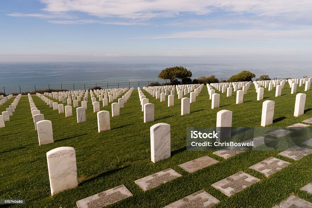 Fort Rosecrans National Cemetery Cabrillo National Monument Fort Rosecrans National Cemetery is a federal military cemetery in the city of San Diego, California. Cemetery Stock Photo