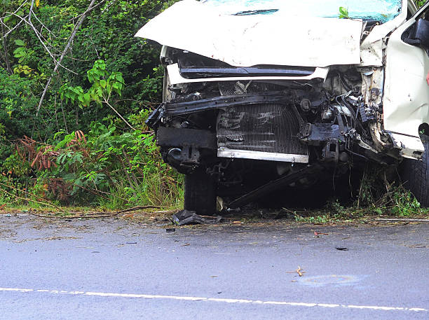 istock vehicle badly damaged beyond repair in accident 515741630