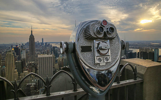 istock Coin operated binoculars and Empire State Building - NYC 515741746